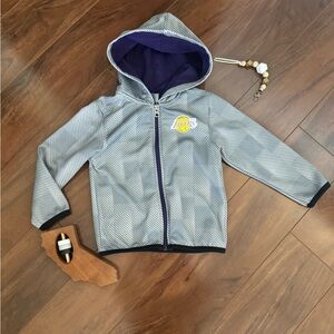 NBA Toddler LA Lakers Zip Up Gray Jacket size 3T